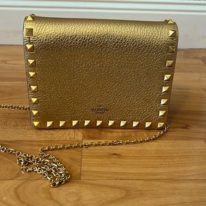 Valentino gold bag